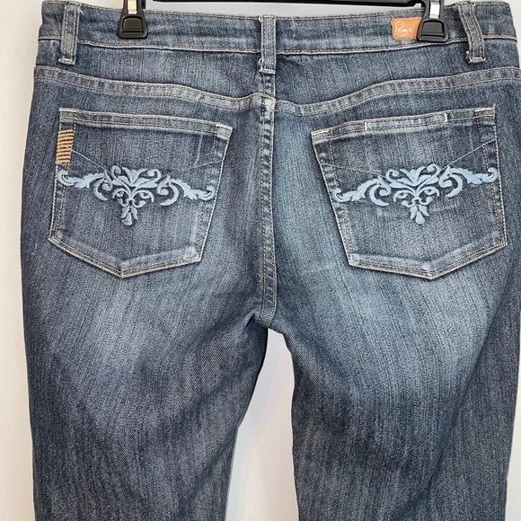 EUC Paige Benedict Canyon Relaxed Fit Embroidered Pocket Jeans Size 31 - Picture 7 of 9